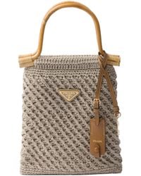 Prada - Cotton Crochet Mini-Handbag - Lyst