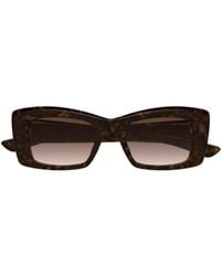 McQueen - Eyewear Rectangle Frame Sunglasses - Lyst