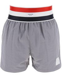 Thom Browne - Ripstop Logo Tag Bermuda Shorts - Lyst