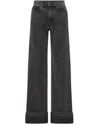 Veronica Beard - High-Rise Wide-Leg Jeans - Lyst