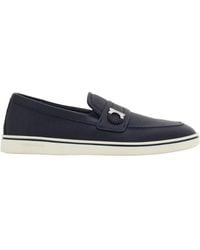 Ferragamo - Boat Shoe Loafer With Gancini Detail - Lyst