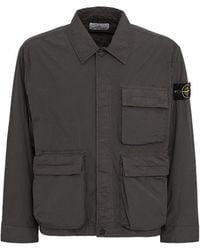 Stone Island - Logo Nylon Field Jacket - Lyst