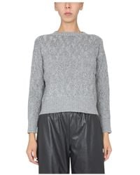 Fabiana Filippi - Lurex Detailed Cable Knitted Jumper - Lyst