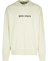 Palm Angels - Logo Printed Crewneck Sweatshirt - Lyst