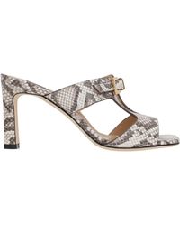 Sergio Rossi - Embossed Heeled Sandals - Lyst