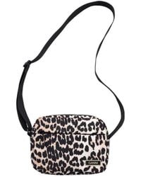 Ganni - Logo Shoulder Bag - Lyst