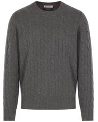 Brunello Cucinelli - Long-Sleeved Crewneck Jumper - Lyst