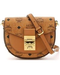 MCM - Printed Logo Shoulder Bag - Lyst