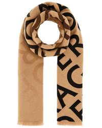 Ferragamo - Ferragamo Allover Logo Jacquard Scarf - Lyst