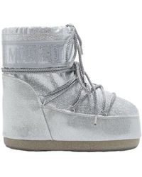 Moon Boot - Icon Low Glitter Lace-Up Boots - Lyst