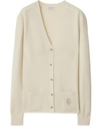 Burberry - B-Shield Cashmere Cardigan - Lyst