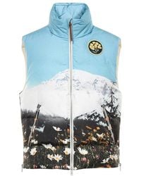 Jil Sander - Landscape Print Down Vest - Lyst