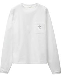 Versace - Logo Pocket Long Sleeve T-Shirt - Lyst