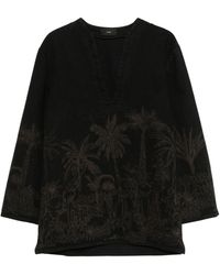 Alanui - Jungle Toile De Jouy Blouse - Lyst