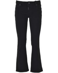DSquared² - Logo Patch Bootcut Cropped Trousers - Lyst