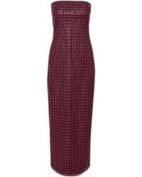 ROTATE BIRGER CHRISTENSEN - Beaded Tube Top Dress - Lyst