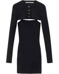 Alexander Wang - Cropped Cardigan Twinset Dress - Lyst
