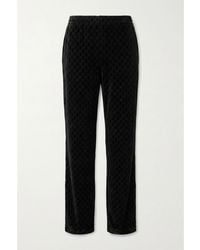 Gucci - Gg Velvet Devoré Sportswear Pants - Lyst
