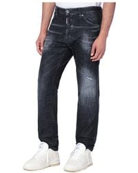 DSquared² - Cool Guy Straight Leg Distressed Jeans - Lyst