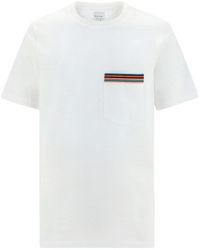 Paul Smith - Ps Stripe Printed Crewneck T-Shirt - Lyst