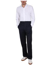 ZEGNA - Button-Up Curved Hem Shirt - Lyst