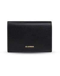Jil Sander - Logo Printed Bi-Fold Cardholder - Lyst