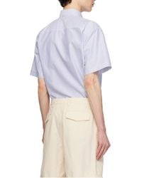 Valentino - Striped Button-Up Shirt - Lyst