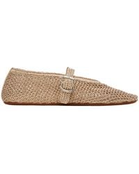 Alaïa - Alaïa Buckled Knitted Ballet Flats - Lyst