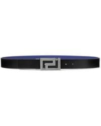 Versace - Logo-Engraved Reversible Belt - Lyst