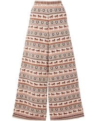 Stella McCartney - Fair Isle Patterned Trousers - Lyst