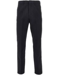 Emporio Armani - Pleat Detailed Straight Leg Pants - Lyst