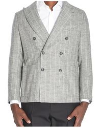 Tagliatore - Montecarlo Double-Breasted Tailored Blazer - Lyst