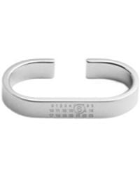 MM6 by Maison Margiela - Engraved Open Ring - Lyst