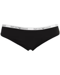 Emporio Armani - Logo Detail Panties - Lyst