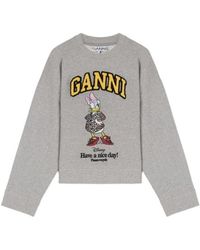 Ganni - Daisy Duck Sweatshirt - Lyst