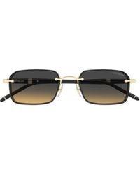 Montblanc - Eyewear Rectangular Frame Sunglasses - Lyst