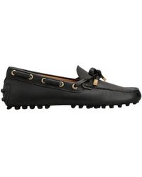Tod's - Gommino Bow Detail Flat Shoes - Lyst