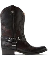 Versace - Sylvester Harness Western Boots - Lyst