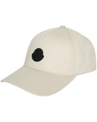 Moncler - Silicone Logo Cotton Baseball Cap - Lyst