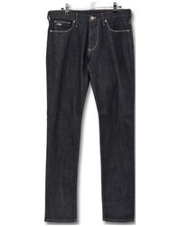 Emporio Armani - Mid-Rise Contrast Stitched Jeans - Lyst