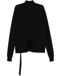 Rick Owens - Double Funnel Neck Strapped Sweatshirt - Lyst