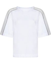 Brunello Cucinelli - Panelled Crewneck T-Shirt - Lyst