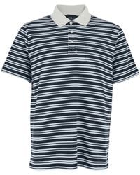 A.P.C. - Oscar Striped Polo Shirt - Lyst