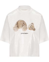 Palm Angels - Teddy Bear-Print Sequin-Embellished T-Shirt - Lyst