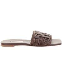 Casadei - Square Toe Slippers - Lyst