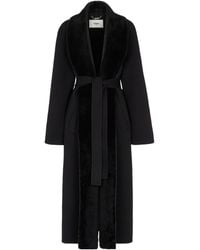 Fendi - Wrap-Style Belted Waist Cocoon Coat - Lyst