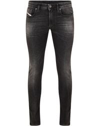 DIESEL - Solid Color Skinny Jeans - Lyst