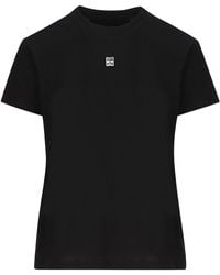 Givenchy - 4G Plaque Crewneck T-Shirt - Lyst