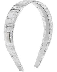 MM6 by Maison Margiela - Logo-Plaque Metallic Headband - Lyst