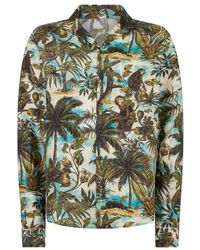 DSquared² - Monkey Printed Notch Collar Shirt - Lyst